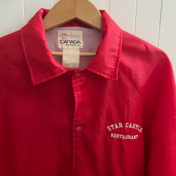 Vintage red Coaches jacket from Star Castle Restaurant - Picture 3 of 9